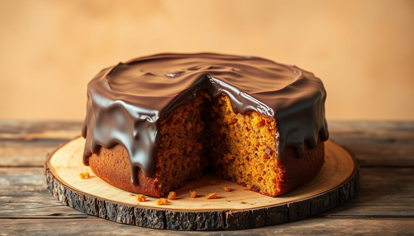 Bolo, Cenoura, Cobertura , Chocolate